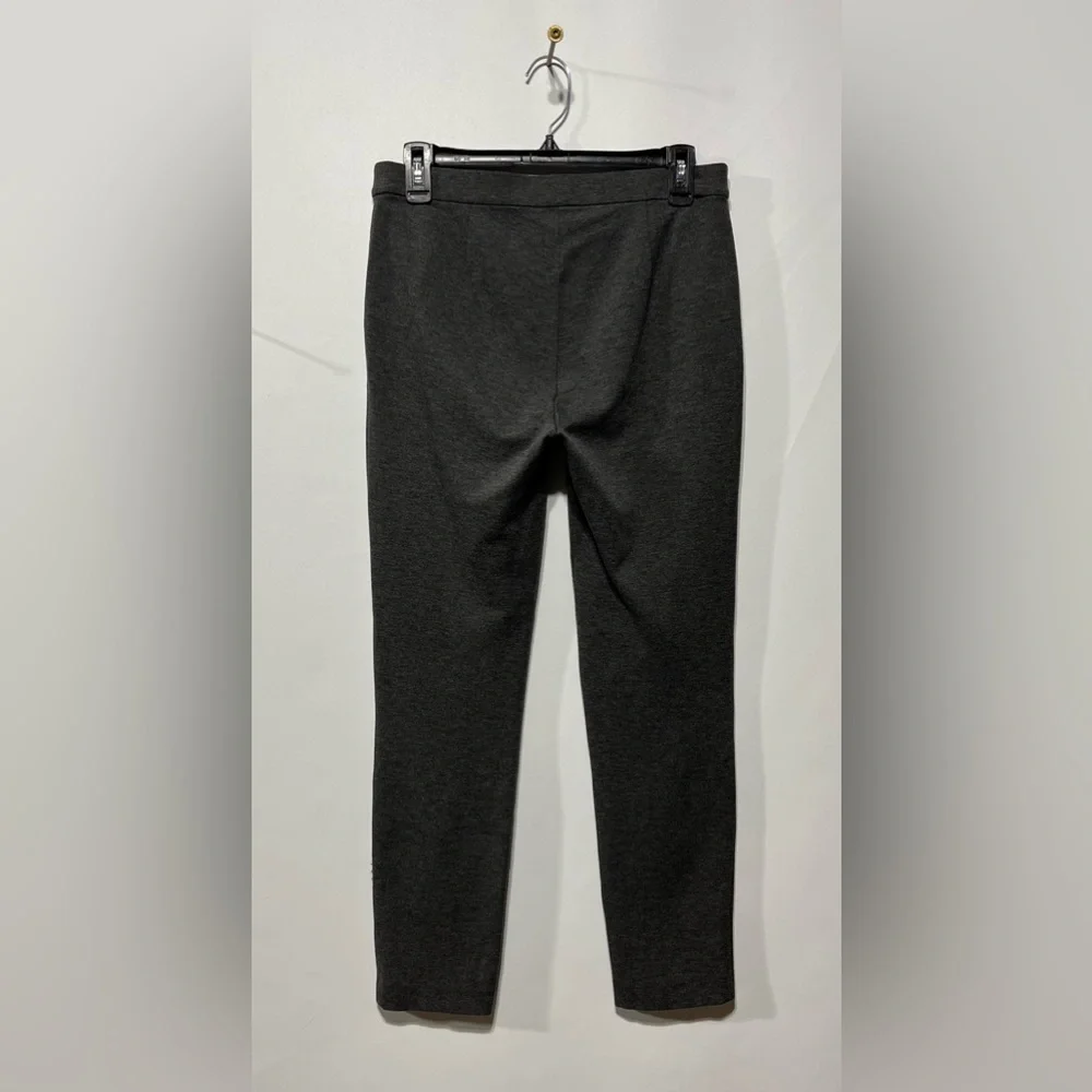Theory Charcoal Pull On Stretch Grey Dress Pants‎ Women's Size 4 Inseam 26”